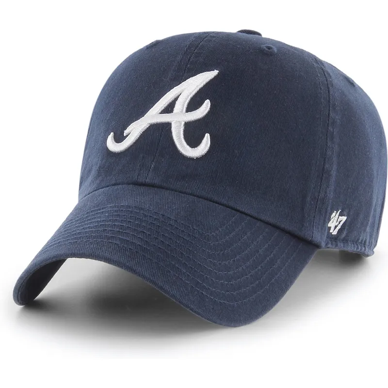 gorra-curva-azul-marino-ajustable-clean-up-de-atlanta-braves-mlb-de-47-brand