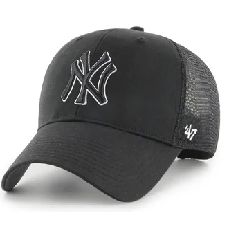 Cap zaoblená black snapback Outline MVP Branson New York Yankees MLB 47 Brand