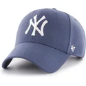 cap-zaoblena-blue-snapback-mvp-timber-blue-new-york-yankees-mlb-47-brand