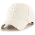 beige-gebogene-snapback-kappe-mvp-natural-von-new-york-yankees-mlb-von-47-brand