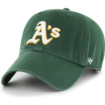Šiltovka zaoblená zelená nastaviteľný Clean Up Oakland Athletics MLB 47 Brand