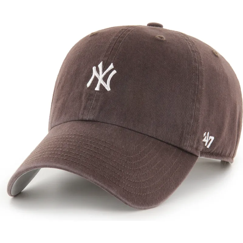 siltovka-zaoblena-hneda-nastavitelny-clean-up-base-runner-mini-new-york-yankees-mlb-47-brand