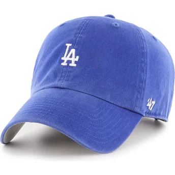 Blaue verstellbare Curved Cap Clean Up Base Runner der Los Angeles Dodgers MLB von 47 Brand