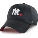 cap-zaoblena-black-adjustable-strap-clean-up-with-love-new-york-yankees-mlb-47-brand