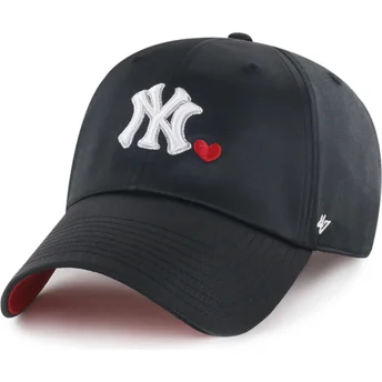 Šiltovky zaoblená čierna nastaviteľný pásik Clean Up With Love New York Yankees MLB 47 Brand