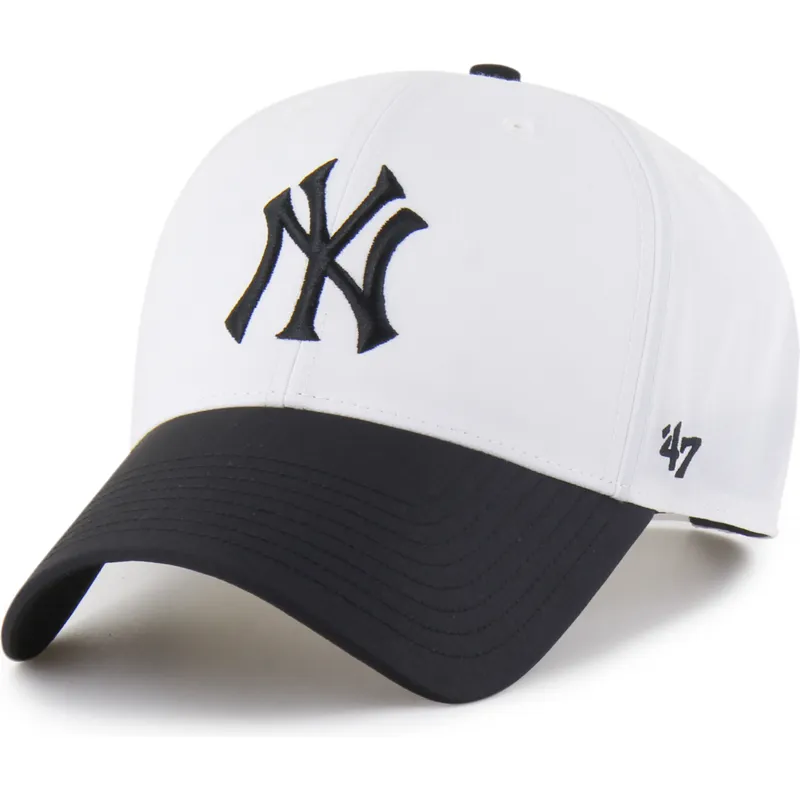 siltovka-zaoblena-biely-snapback-mvp-brrr-two-tone-new-york-yankees-mlb-47-brand
