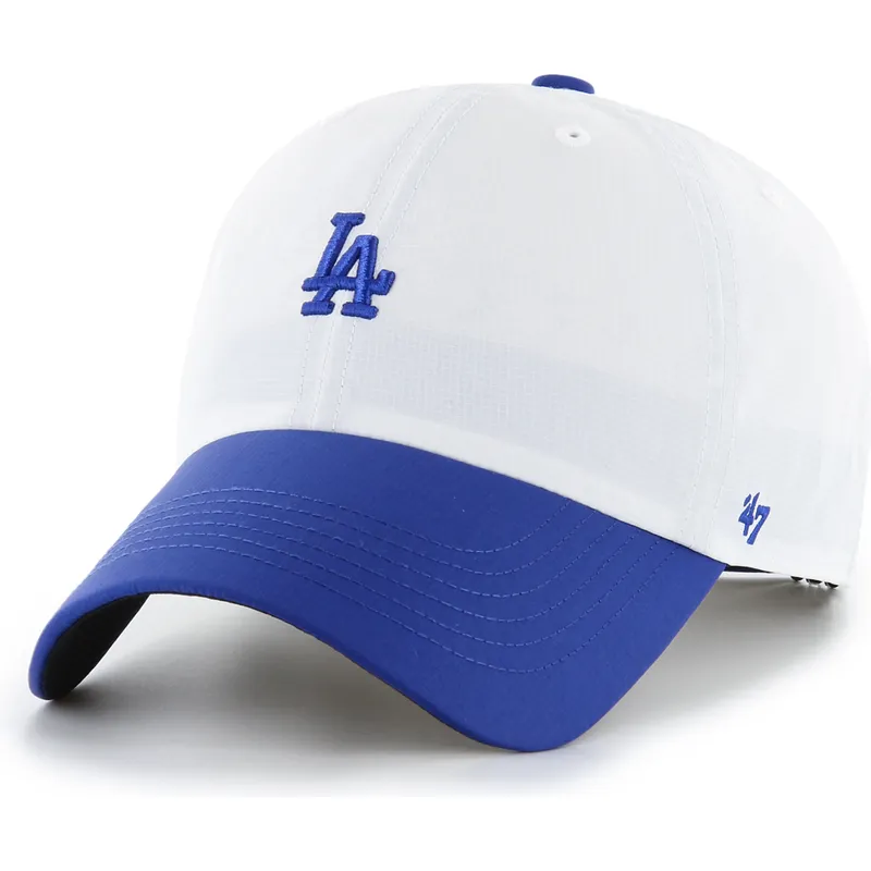 cap-zaoblena-white-adjustable-strap-clean-up-vista-mini-two-tone-los-angeles-dodgers-mlb-47-brand cap-zaoblena-white-adjustable-strap-clean-up-vista-mini-two-tone-los-angeles-dodgers-mlb-47-brand