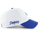 47-brand-curved-brim-clean-up-vista-mini-two-tone-los-angeles-dodgers-mlb-white-and-blue-adjustable-cap