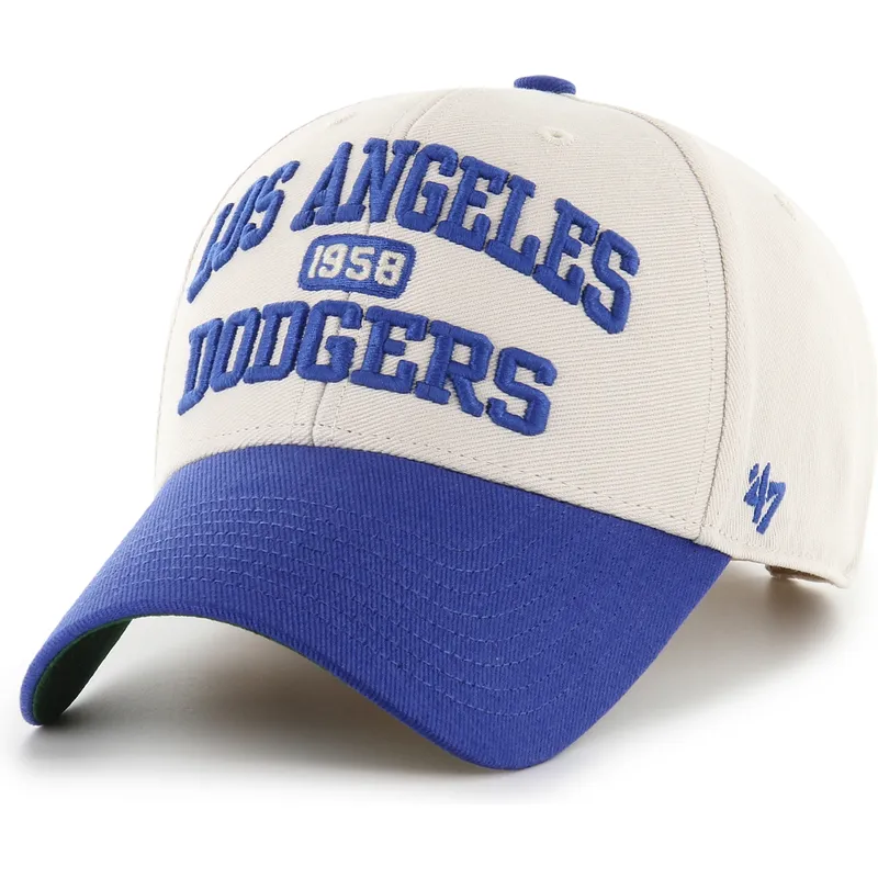 cap-zaoblena-beige-adjustable-strap-mvp-broke-line-los-angeles-dodgers-mlb-47-brand