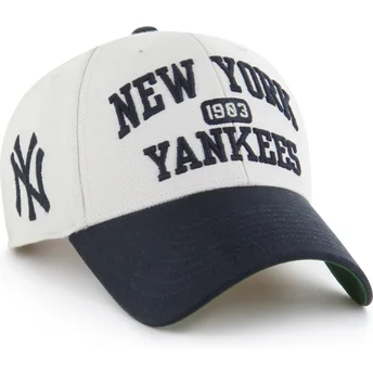 Cap zaoblená beige adjustable strap MVP Broke Line New York Yankees MLB 47 Brand