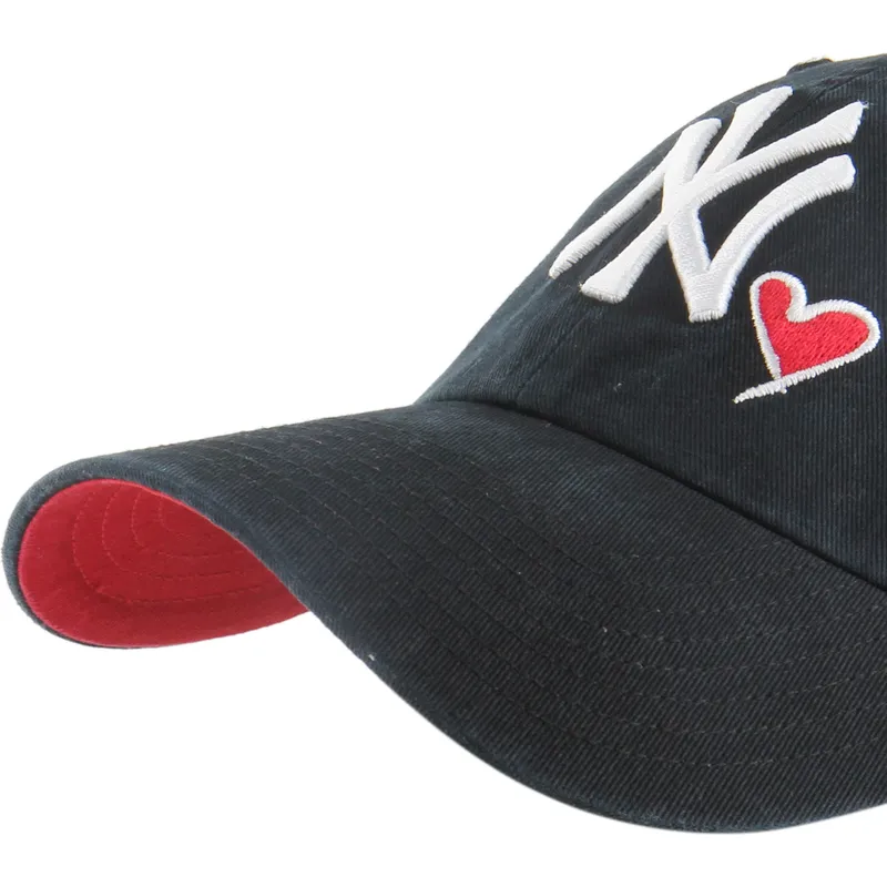 gorra-curva-negra-ajustable-clean-up-heart-icon-de-new-york-yankees-mlb-de-47-brand