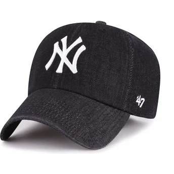 Šiltovky zaoblená čierna nastaviteľný pásik Clean Up Lennon New York Yankees MLB 47 Brand
