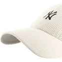 47-brand-curved-brim-clean-up-cord-base-runner-new-york-yankees-mlb-beige-adjustable-cap