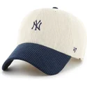 siltovka-zaoblena-bezova-nastavitelny-clean-up-cord-base-runner-two-tone-new-york-yankees-mlb-47-brand