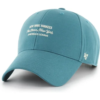 Šiltovka zaoblená modrá snapback MVP Contemporary Cyan New York Yankees MLB 47 Brand