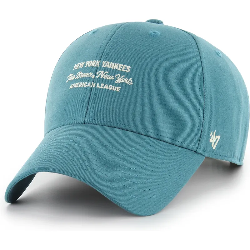 cap-zaoblena-blue-snapback-mvp-contemporary-cyan-new-york-yankees-mlb-47-brand