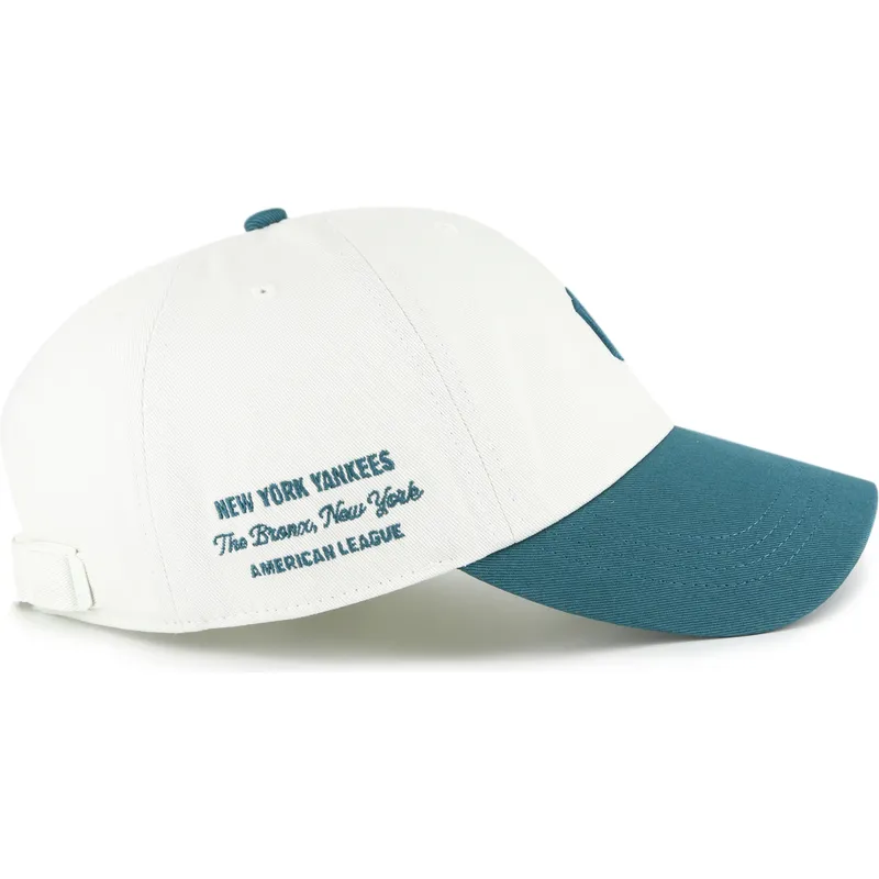 cap-zaoblena-beige-adjustable-strap-clean-up-contemporary-two-tone-new-york-yankees-mlb-47-brand cap-zaoblena-beige-adjustable-strap-clean-up-contemporary-two-tone-new-york-yankees-mlb-47-brand