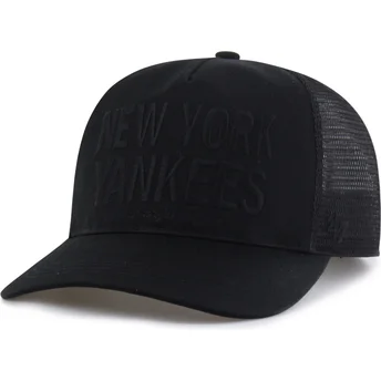 Gorra trucker negra con logo negro Hitch Contemporary de New York Yankees MLB de 47 Brand