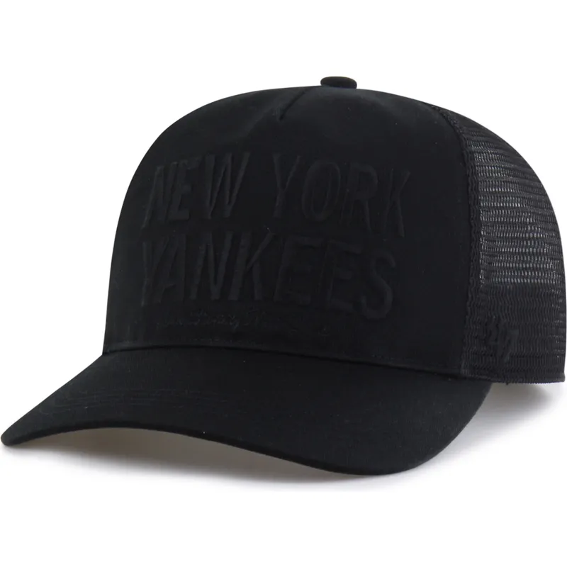 47-brand-black-logo-hitch-contemporary-new-york-yankees-mlb-black-trucker-hat