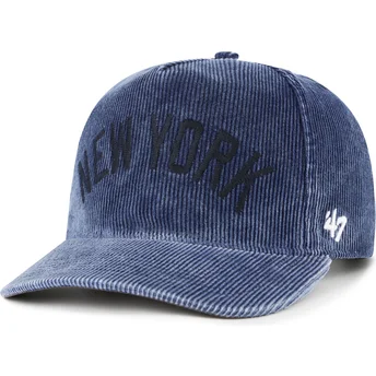Marineblaue gebogene Snapback-Kappe Hitch Reclaim Rusted der New York Yankees MLB von 47 Brand