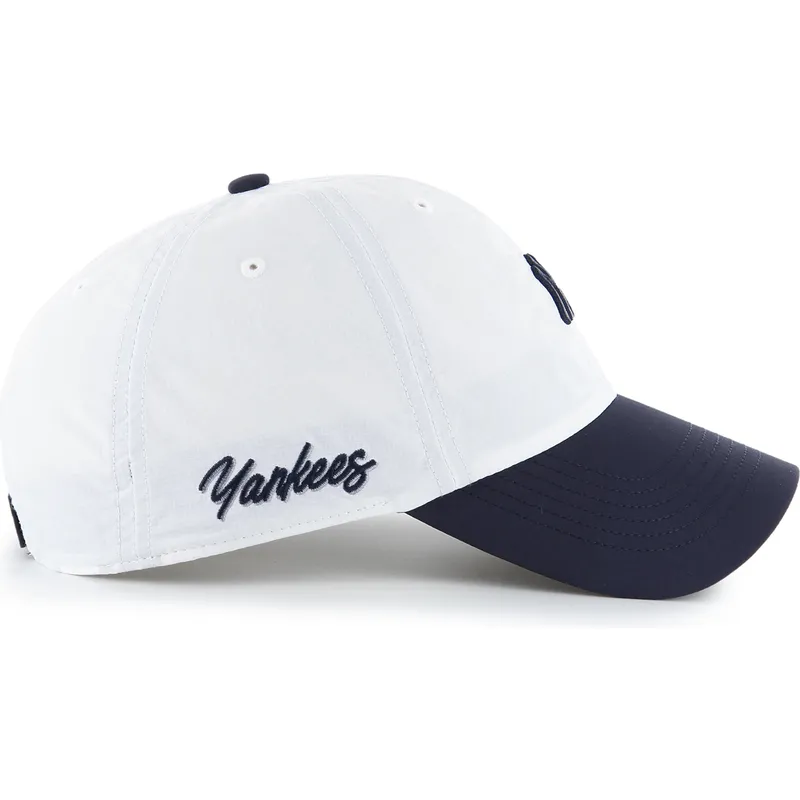 cap-zaoblena-white-adjustable-strap-clean-up-vista-mini-two-tone-new-york-yankees-mlb-47-brand