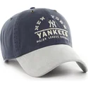cap-zaoblena-navy-blue-adjustable-strap-clean-up-windham-suede-vintage-new-york-yankees-mlb-47-brand