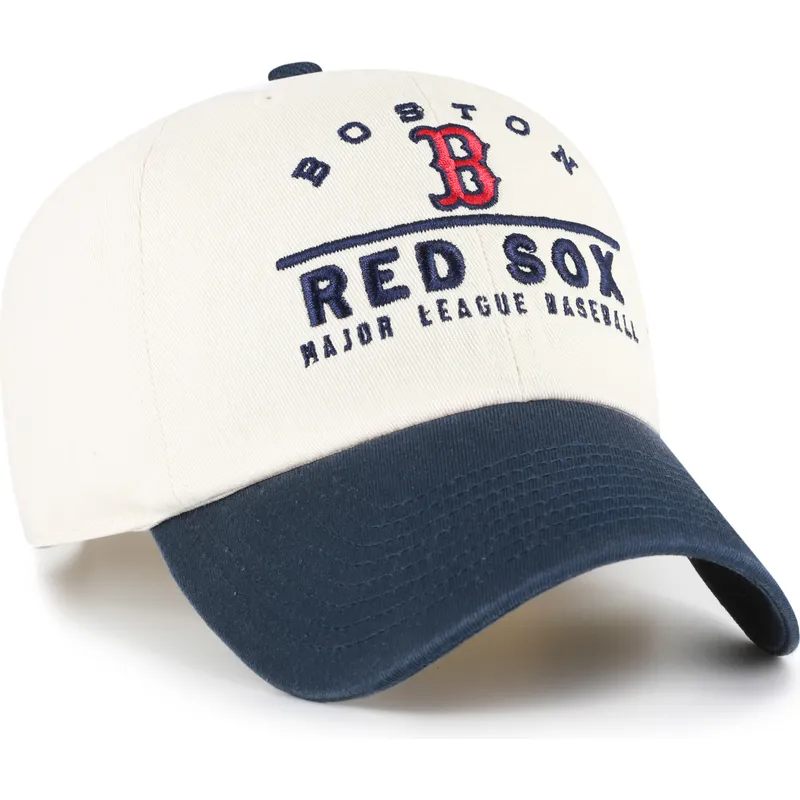 cap-zaoblena-beige-adjustable-strap-clean-up-windham-boston-red-sox-mlb-47-brand