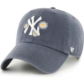 Gorra curva azul marino ajustable Clean Up Icon Alt Vintage de New York Yankees MLB de 47 Brand