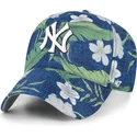 cap-zaoblena-navy-blue-adjustable-strap-clean-up-beach-side-new-york-yankees-mlb-47-brand