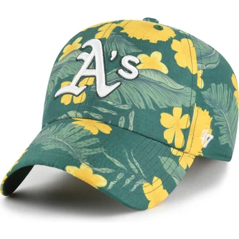 Cap zaoblená green adjustable strap Clean Up Beach Side Oakland Athletics MLB 47 Brand