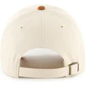 cap-zaoblena-beige-adjustable-strap-marron-clean-up-mini-script-suede-visor-new-york-yankees-mlb-47-brand