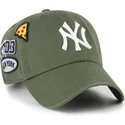 siltovka-zaoblena-zelena-nastavitelny-clean-up-badges-new-york-yankees-mlb-47-brand