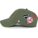 siltovka-zaoblena-zelena-nastavitelny-clean-up-badges-new-york-yankees-mlb-47-brand