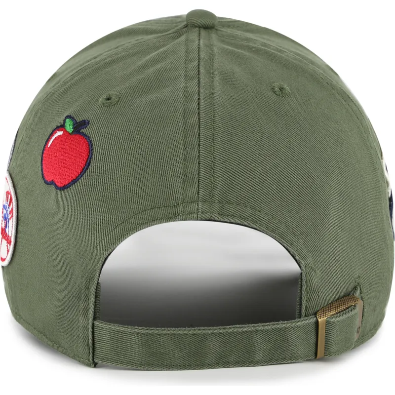 siltovka-zaoblena-zelena-nastavitelny-clean-up-badges-new-york-yankees-mlb-47-brand