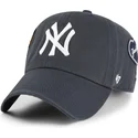 siltovka-zaoblena-tmavomodra-nastavitelny-clean-up-badges-vintage-new-york-yankees-mlb-47-brand