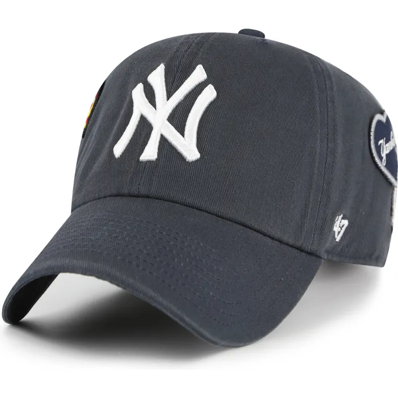 siltovka-zaoblena-tmavomodra-nastavitelny-clean-up-badges-vintage-new-york-yankees-mlb-47-brand
