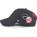 siltovka-zaoblena-tmavomodra-nastavitelny-clean-up-badges-vintage-new-york-yankees-mlb-47-brand