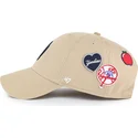 47-brand-curved-brim-clean-up-badges-new-york-yankees-mlb-khaki-adjustable-cap