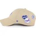 cap-zaoblena-khaki-adjustable-strap-clean-up-badges-los-angeles-dodgers-mlb-47-brand