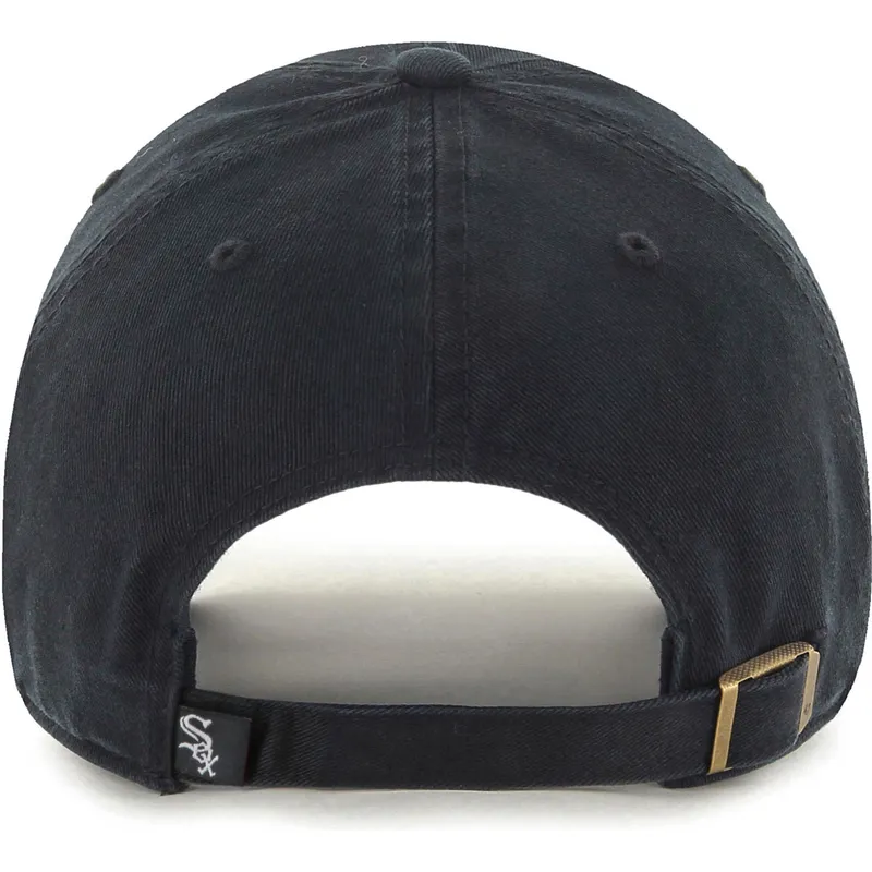 cap-zaoblena-black-adjustable-strap-clean-up-chicago-white-sox-mlb-47-brand cap-zaoblena-black-adjustable-strap-clean-up-chicago-white-sox-mlb-47-brand