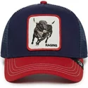 siltovka-zaoblena-tmavomodra-snapback-raging-bull-fab-farm-the-farm-goorin-bros