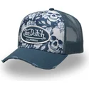 siltovka-zaoblena-modra-snapback-print02-von-dutch
