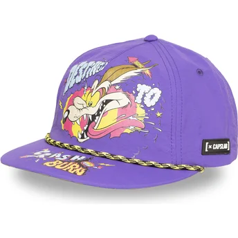 Επίπεδο βιολετί καπέλο snapback Coyote LOO13 DTCB Looney Tunes της Capslab