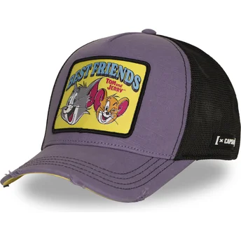 Cap zaoblená violet snapback Tom and Jerry Looney Tunes Capslab