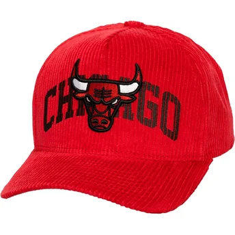 Mitchell & Ness Curved Brim Arch Stamp Pro Chicago Bulls NBA Red Snapback Cap