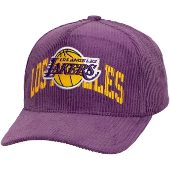 Cap zaoblená violet snapback Arch Stamp Pro Los Angeles Lakers NBA Mitchell & Ness