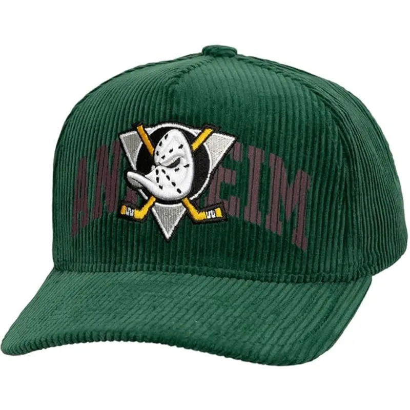 siltovka-zaoblena-zelena-snapback-arch-stamp-pro-anaheim-ducks-nhl-mitchell-ness