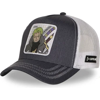 Šiltovky zaoblená kamionista sivá snapback Roronoa Zoro OP7 ZORB One Piece Roronoa Zoro One Piece Capslab