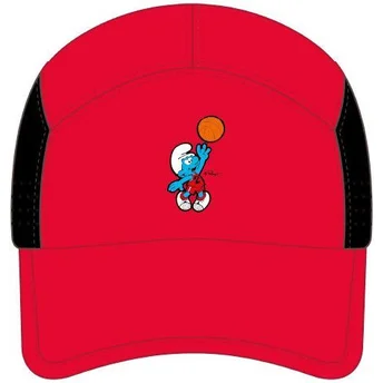 Šiltovky zaoblená červená snapback SMU2 DUNB Los Pitufos Šmolkovia Capslab