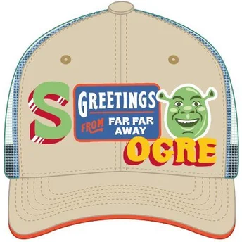 Καπέλο trucker μπεζ και πράσινο Shrek SHR1 CPSPATCB της Capslab